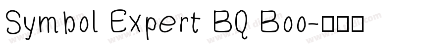 Symbol Expert BQ Boo字体转换